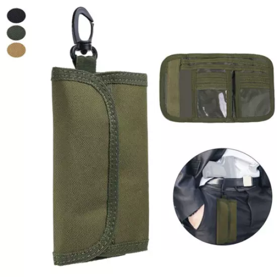 Tactical Foldable Wallet EDC Pouch Waist Bag Key Card Purse Holder Multifunction