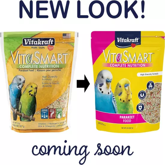 Vitakraft Vita Smart Gourmet Parakeet Food - Vitamin-Fortified - Daily Pet Bird 