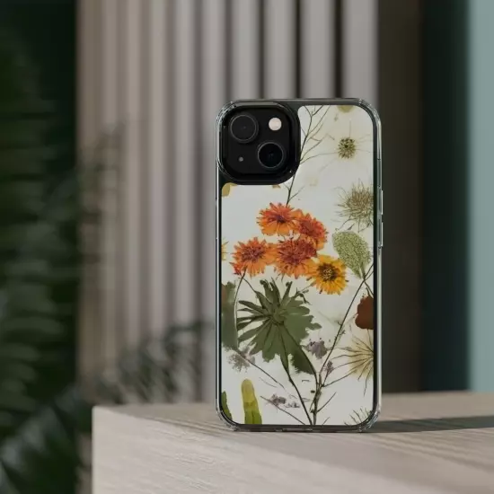 Clear Floral Phone Cases Fall Autumn Orange Flowers Iphone Android