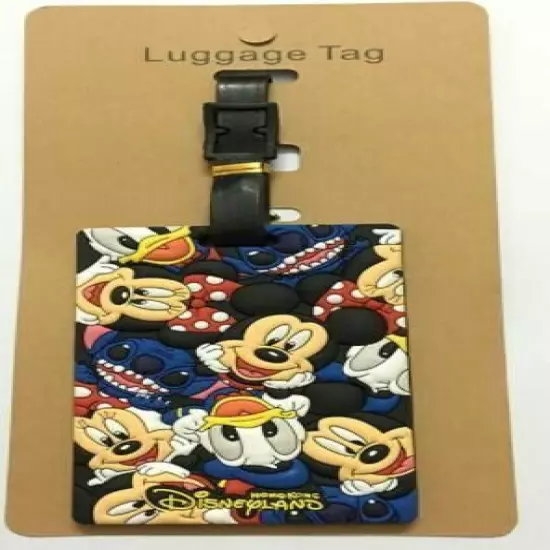 160 Styles New Disney Mickey Stitch PVC Baggage Backpack Suitcase Luggage Tags