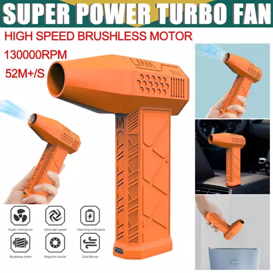 130000 RPM Turbo Blower Jet Fan Violent Turbofan Brushless Motor Rechargeable