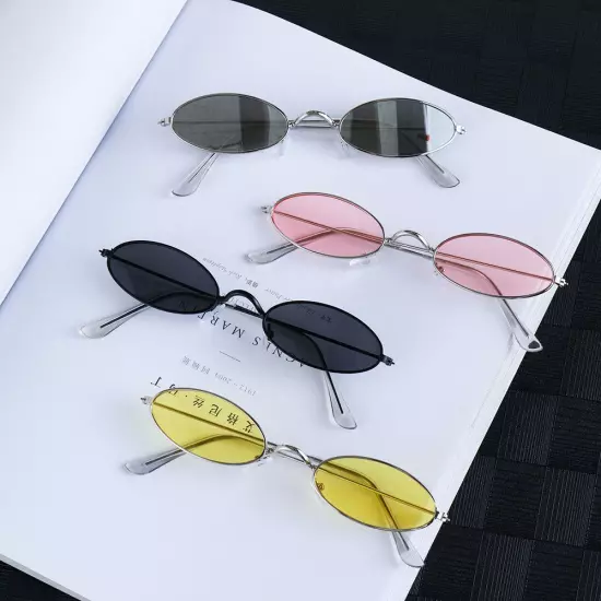 Small Frame Accessories Oval Sunglasses Vintage Shades Sun Glasses Eyeglasses