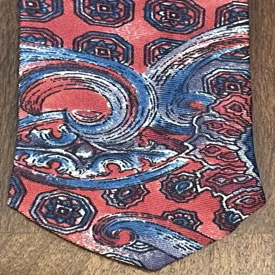 Bill Blass, Red, Blue, Men’s Neck Tie