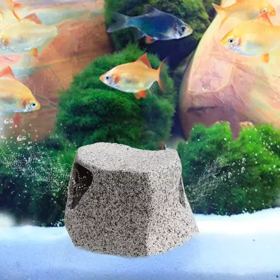 Aquarium Stone Hideaway Decoration Ceramic Tank Decoration Stone Rock Hideout