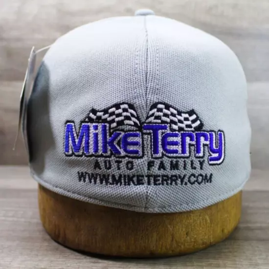 NWT-Ram Trucks Mike Terry Auto Gray A-Flex Fitted Hat Cap Unisex Adults M/L