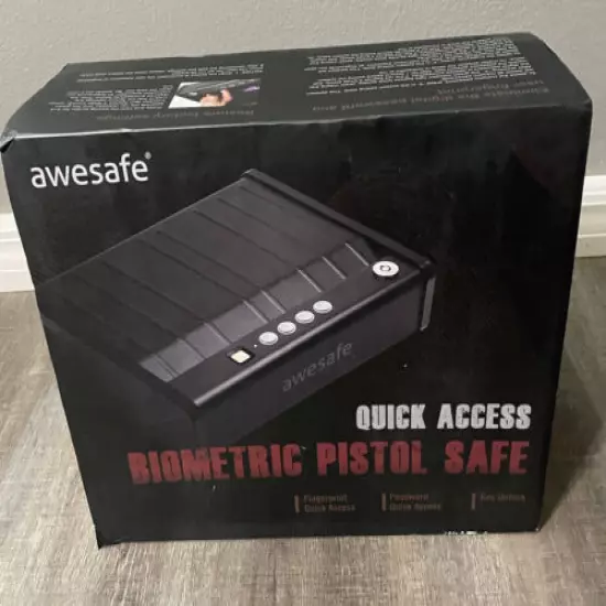 Awesafe Quick Access Fingerprint Biometric Gun Pistol Safe