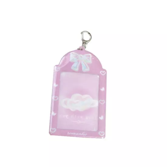 Cute Photocard Holder Idol Photo Case ID Card Cover Keychain Bag Pendant `