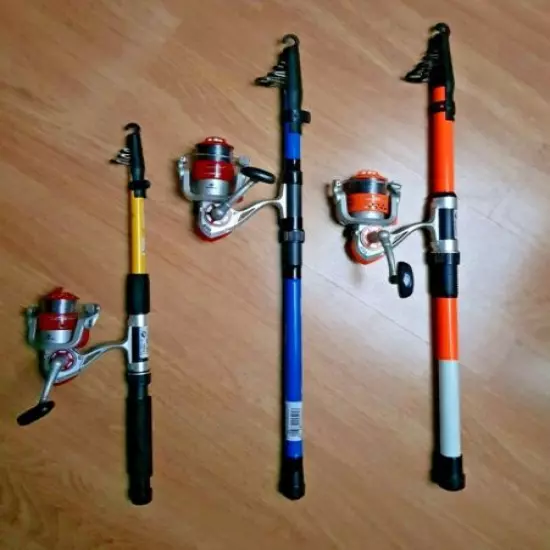 Telescopic Travel Fishing Rod and Reel Sets