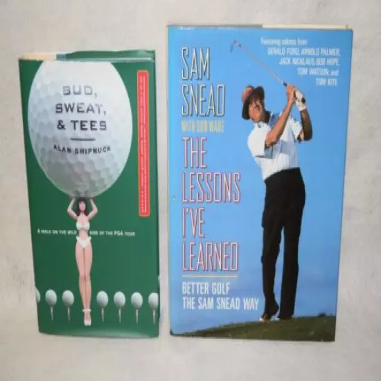 Lot of 13 Golf Books - Quotes, Cartoons, Clubs, Courses