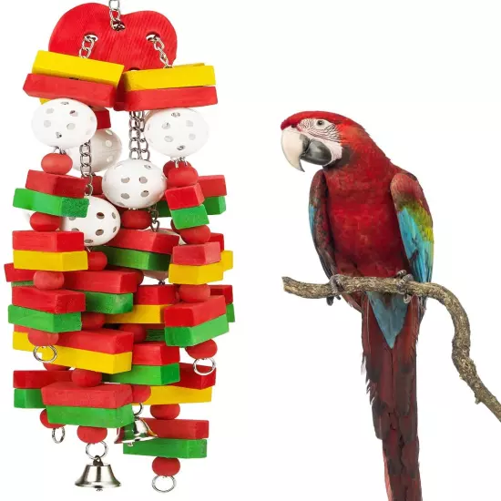 MEWTOGO Large Bird Parrot Toys for Cockatoos African