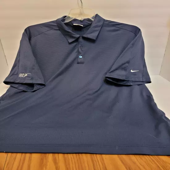 Nike Golf Navy Short Sleeve Polo Mens Size L, 003 on sleeve