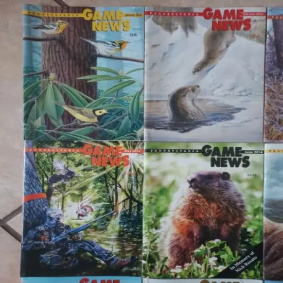 VG+++ Complete 2014 (Jan thru Dec) LOT OF 12 PENNSYLVANIA GAME COMMISSION NEWS 