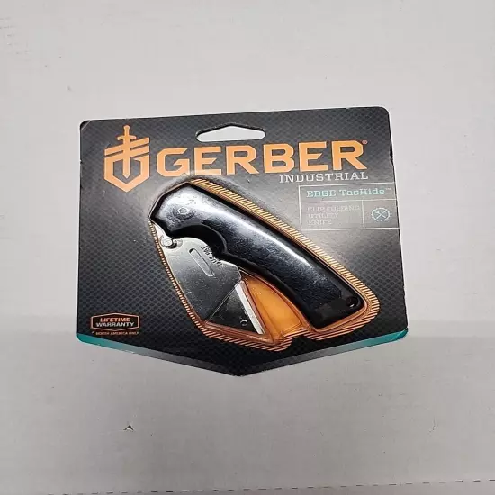 Gerber Industrial Edge TacHide Utility Folding Work Razor Knife-NEW