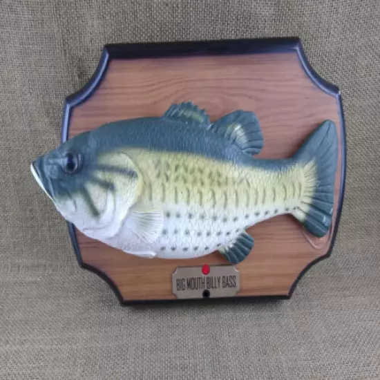 Big Mouth Billy Bass Singing Fish Take Me To The River & Dont Worry 1999 Gemmy 