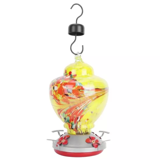 Garden Colorful Painting Bird Feeder Water Feeding Tool Equipments HD