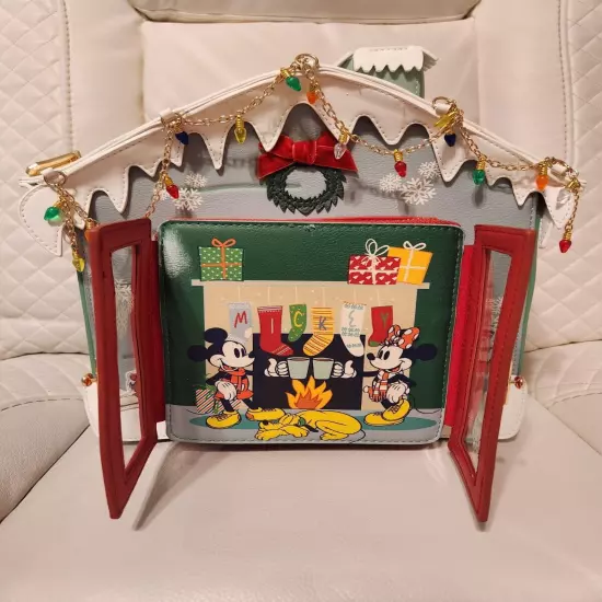 Disney Mickey Mouse and Friends Ski House Figural Mini Backpack