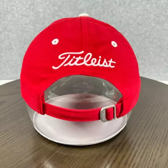 Titleist by New Era Cap Men's One Size Red 100% Cotton Strapback Baseball Hat