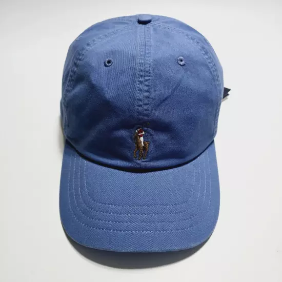 Polo Ralph Lauren Mens Big & Tall XL Blue Baseball Cap Multicolor Pony Twill Hat