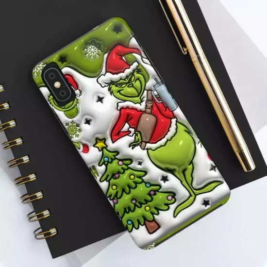 Grinch Tough Phone Cases Samsung S20 S21 S22 S23 Iphone 15 14 13 12 11