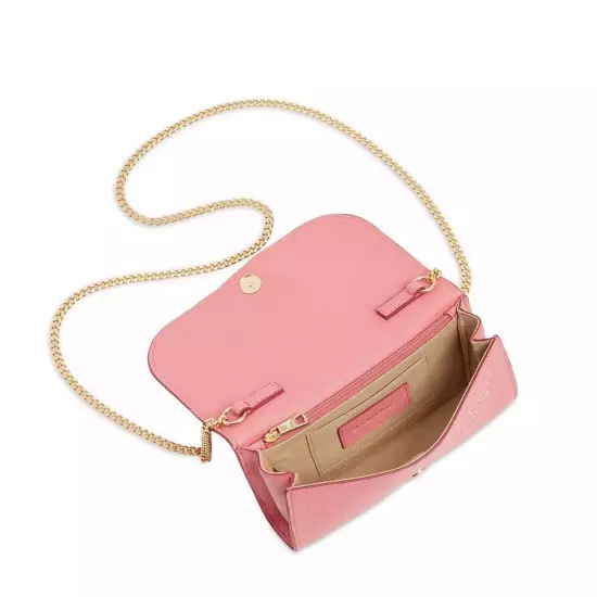 See By Chloe Hana Phone Wallet Pushy Pink Crossbody Clutch Goatskin Leather NWT