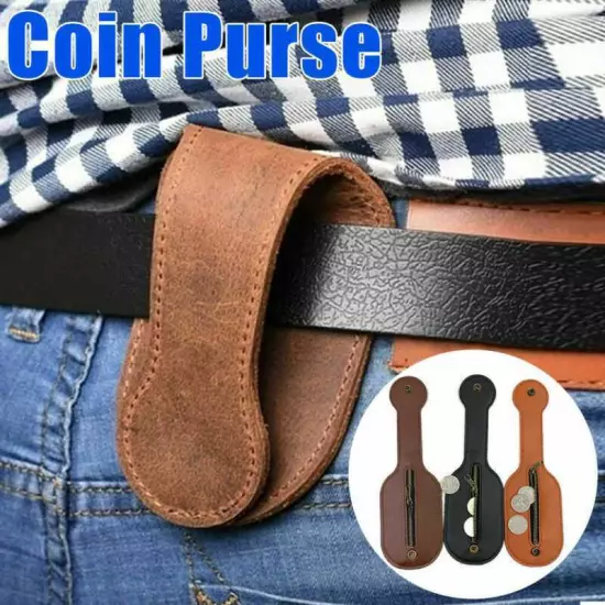 Coin Purse Belt Travel Wallet Pouch Phone Leather Multi-Tool Money Holder