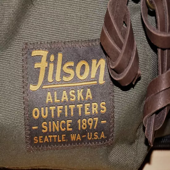 FILSON Otter Green Nylon Pheasants Forever DUFFLE BACKPACK 10 x 20