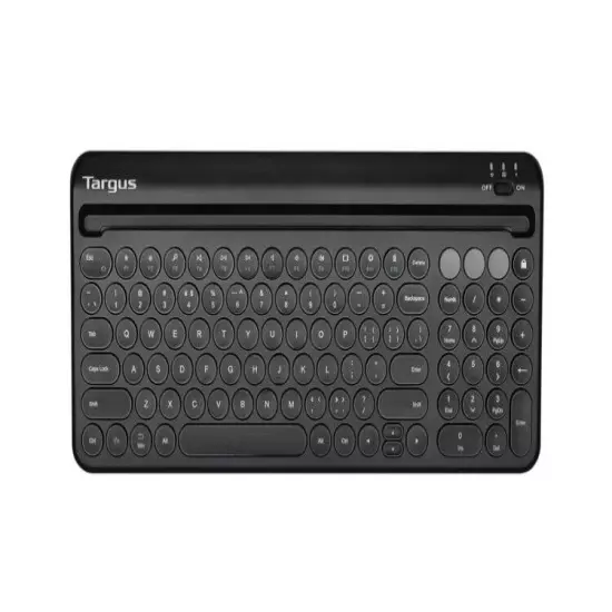 Targus Multi-Device Bluetooth Antimicrobial Keyboard with Tablet/Phone Cradle