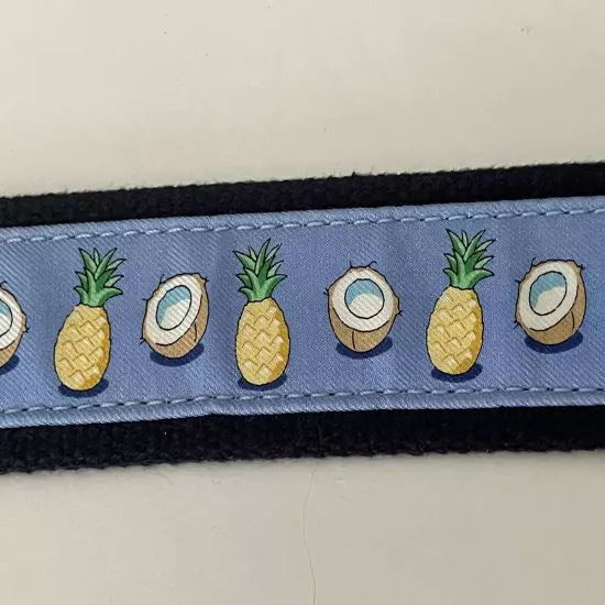 Vineyard Vines 38 Blue Yellow Pineapple Coconut Tropical Shep & Ian Belt