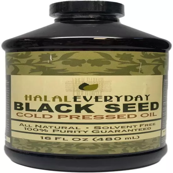 Pure Black Seed Oil - 16 OZ - 100% Pure and Cold Pressed Black Seed - Non-Gmo A