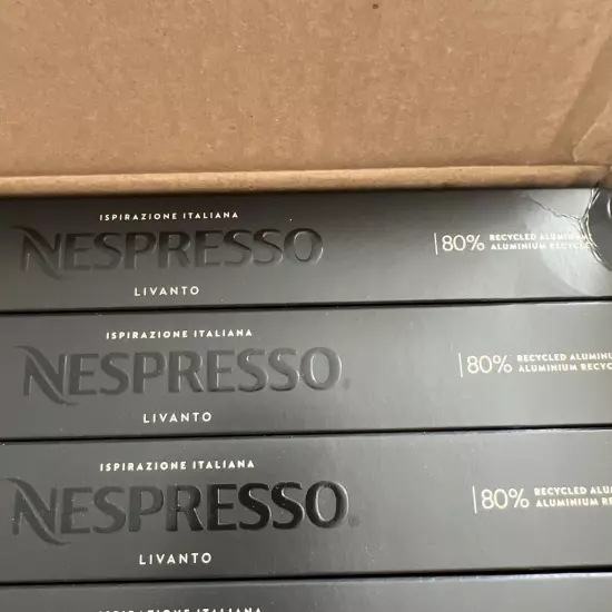 Nespresso Ispirazione Italiana Livanto Medium Roast 50 Coffee Pods BB 03/2025