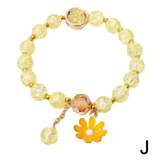 Crystal Bracelet Daisy Bracelet Beads Cute Girly Fashion Gelang Accessories C2N9