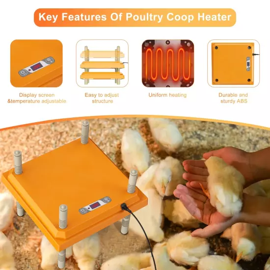 ZenxyHoC Brooder Plate for Chicks with Temperature Adjustable and Display 10