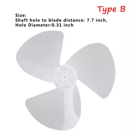 12/14/16/20 Inch Plastic Fan Blade Replacements for Standing Fan Table Fanner