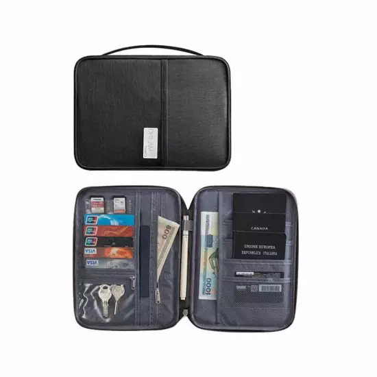 Multi-functional waterproof passport holder travel document wallet RFID bag