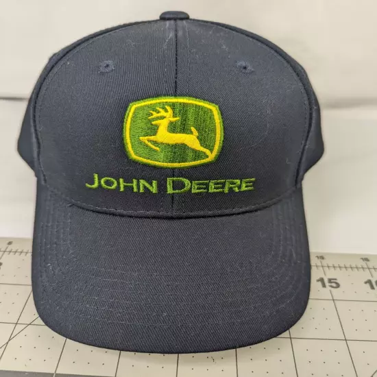 John Deere Navy Snapback Hat Cap Top of the World Fanatics