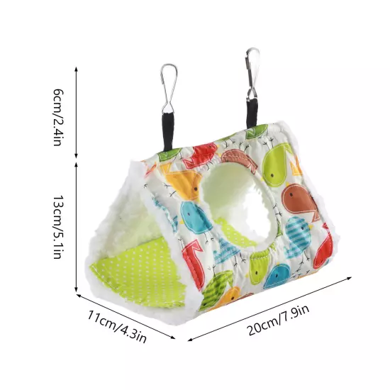 Pet Bird Winter Warm Hammock Thicken Hanging Parrot Triangle Nest Hammock For