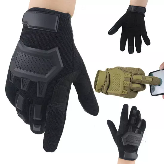 Touchscreen Tactical Full Finger Gloves Military Combat Hunting Shooting Gloves