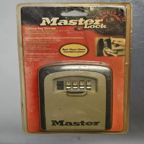 Master lock Set Your Own Combination Wall Lock Box 5401D 2004 Vintage New Old St