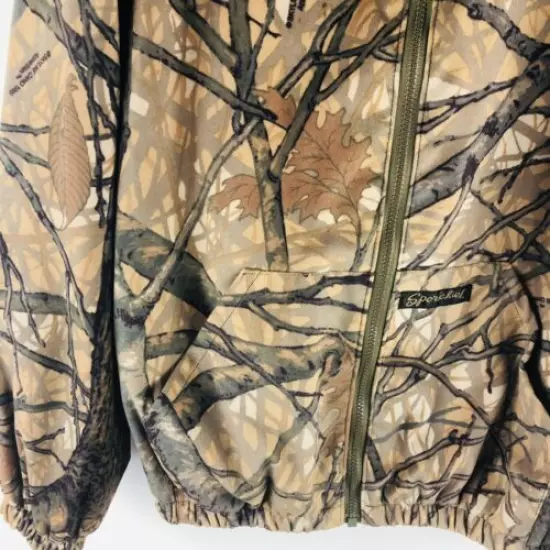 VTG Sportchief CANADA Camo Hunting Jacket Mens ￼Medium 38/40￼￼￼ Cotton￼