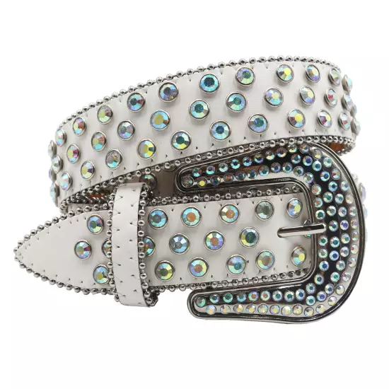 Y2k Cowboy Crystal Fashion Diamond Studded Belt Rhinestones Belt For Jean Belts