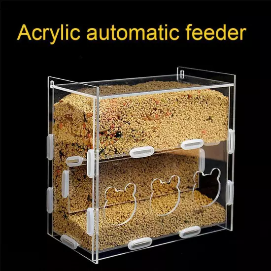 Luding Chicken Automatic Feeder Acrylic Automatic Feeder.