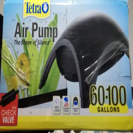 Tetra Whisper Air Pump, for Aquariums, Powerful Airflow, Non-UL | 60-100 gallon