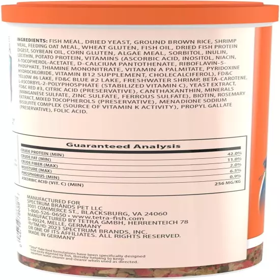 Tetra Goldfish Flakes, Nutritionally Balanced Diet for Aquarium Fish, Vitamin C 