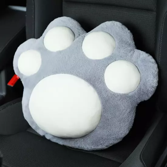 Cute Universal Plush Neck Pillow Comfort Car Headrests Cat Claw Women Cushion~Ð