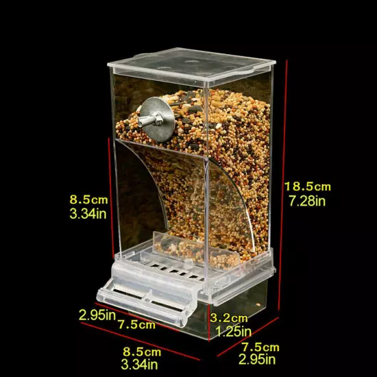 Bird Automatic Feeder Splash Proof Bird Feeder Bird Cage Accessories Bird Food