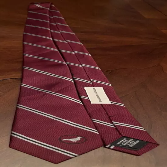 Brooklyn Industries Burgundy Hand Made 100% Silk Men’s Neck Tie Made In China