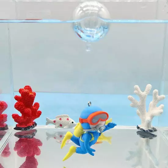 Aquarium Decoration Plastic Floating Fish Tank Ornaments Decoration With Ball Sn