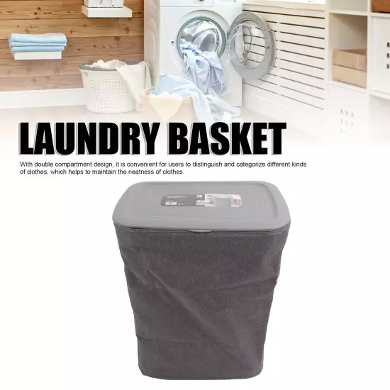 S 50L Laundry Hamper With Handles Lid Detachable Bag Fabric Laundry