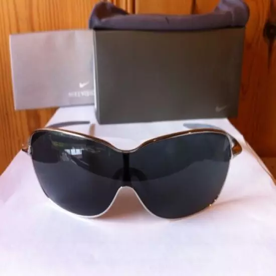 NEW Nike - Unrest - Sunglasses, Chrome Frame / Grey-Green Lens, EV0319-090