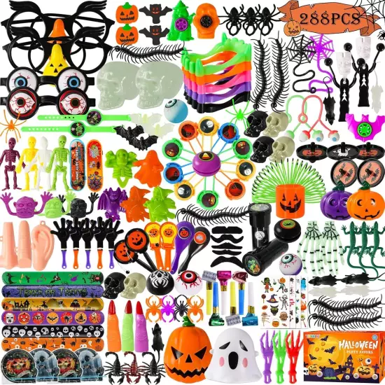 288 PCS Halloween Party Favors Toys Assortment for White Or Gray] See more 